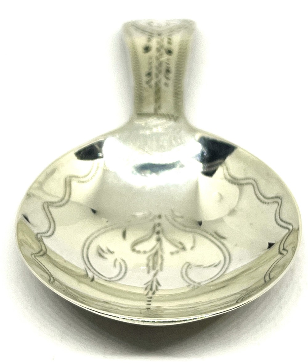 Georgian Silver Caddy Spoon 1790