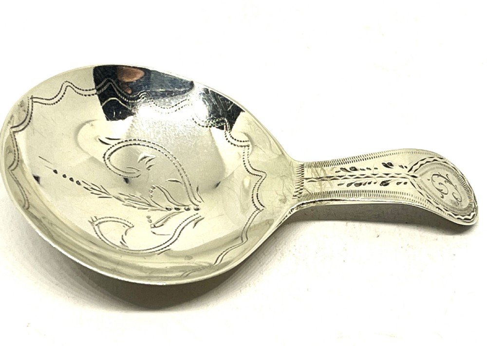 Georgian Silver Caddy Spoon 1790 View II