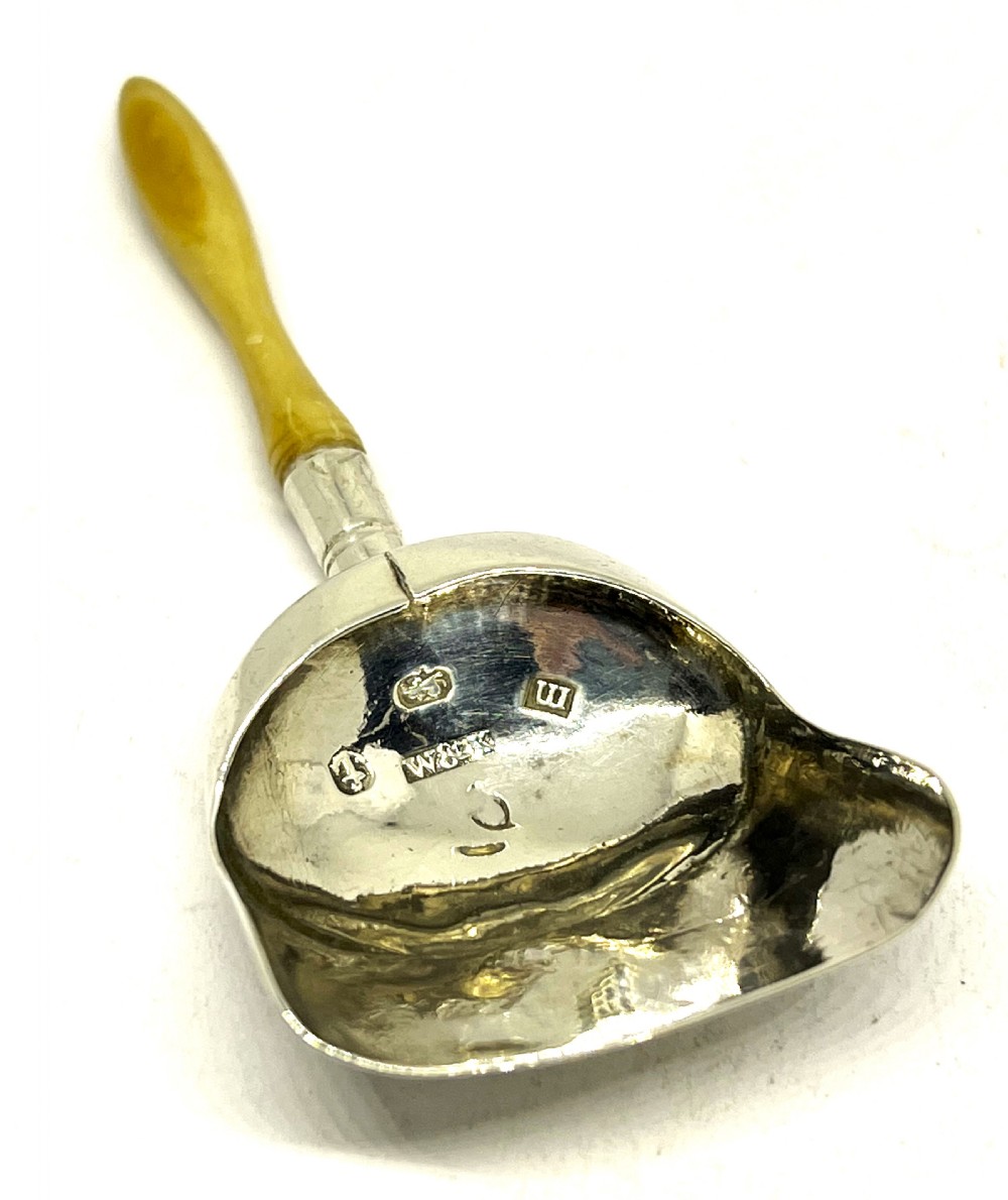 Georgian Silver Shovel Form Caddy Spoon 1810