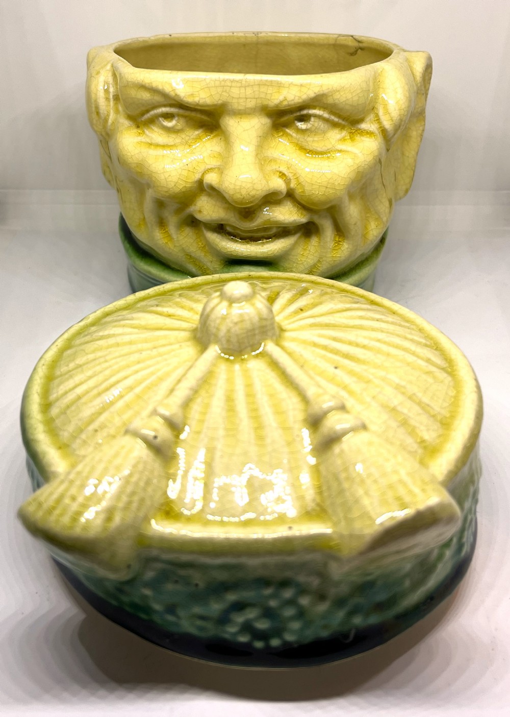 Victorian Majolica Humidor View IV