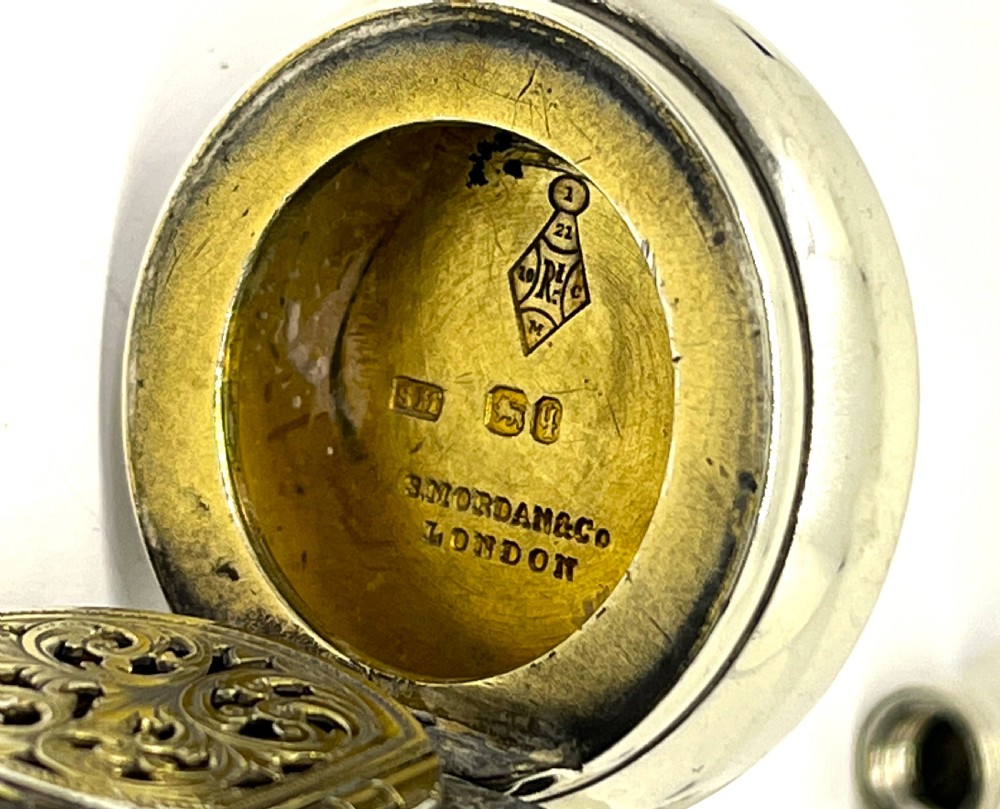 Silver Hunting Horn Vinaigrette & Perfume Bottle by Sampson Mordan View V