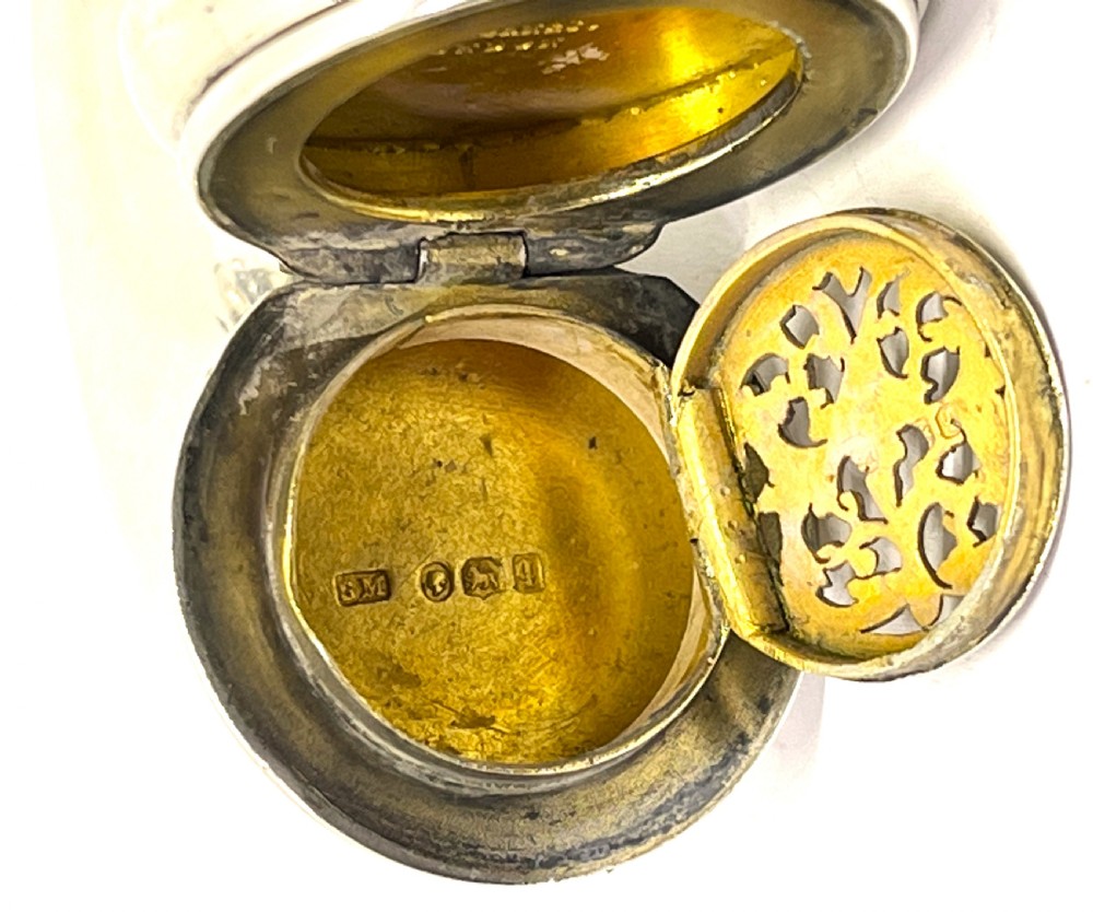 Silver Hunting Horn Vinaigrette & Perfume Bottle by Sampson Mordan View VII