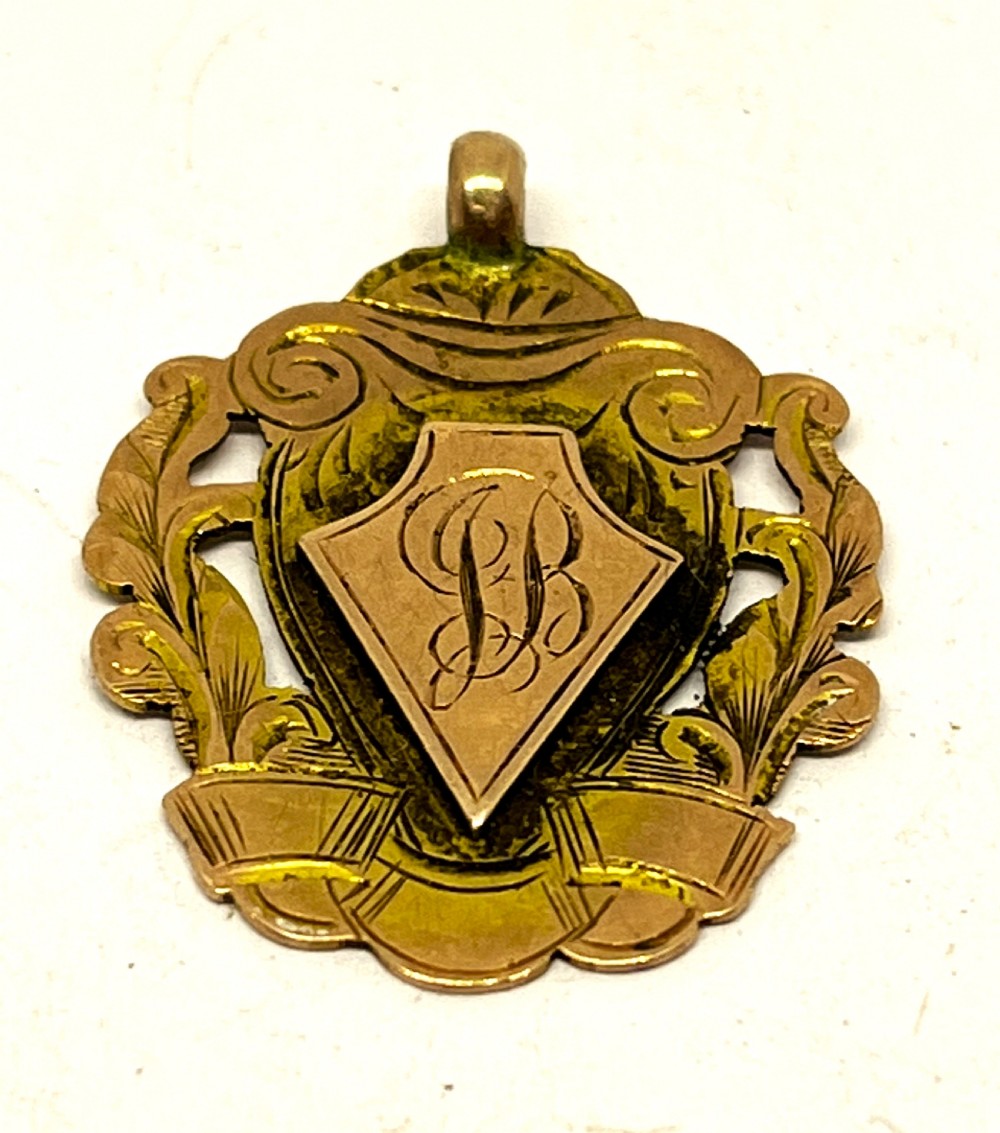 9ct Gold Football Medal 1907