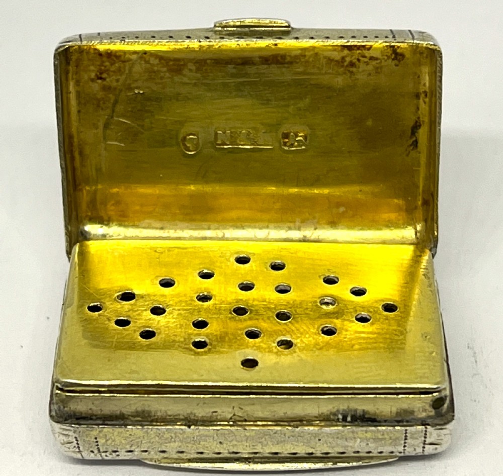Antique Silver Vinaigrette Modelled As A Purse View IV