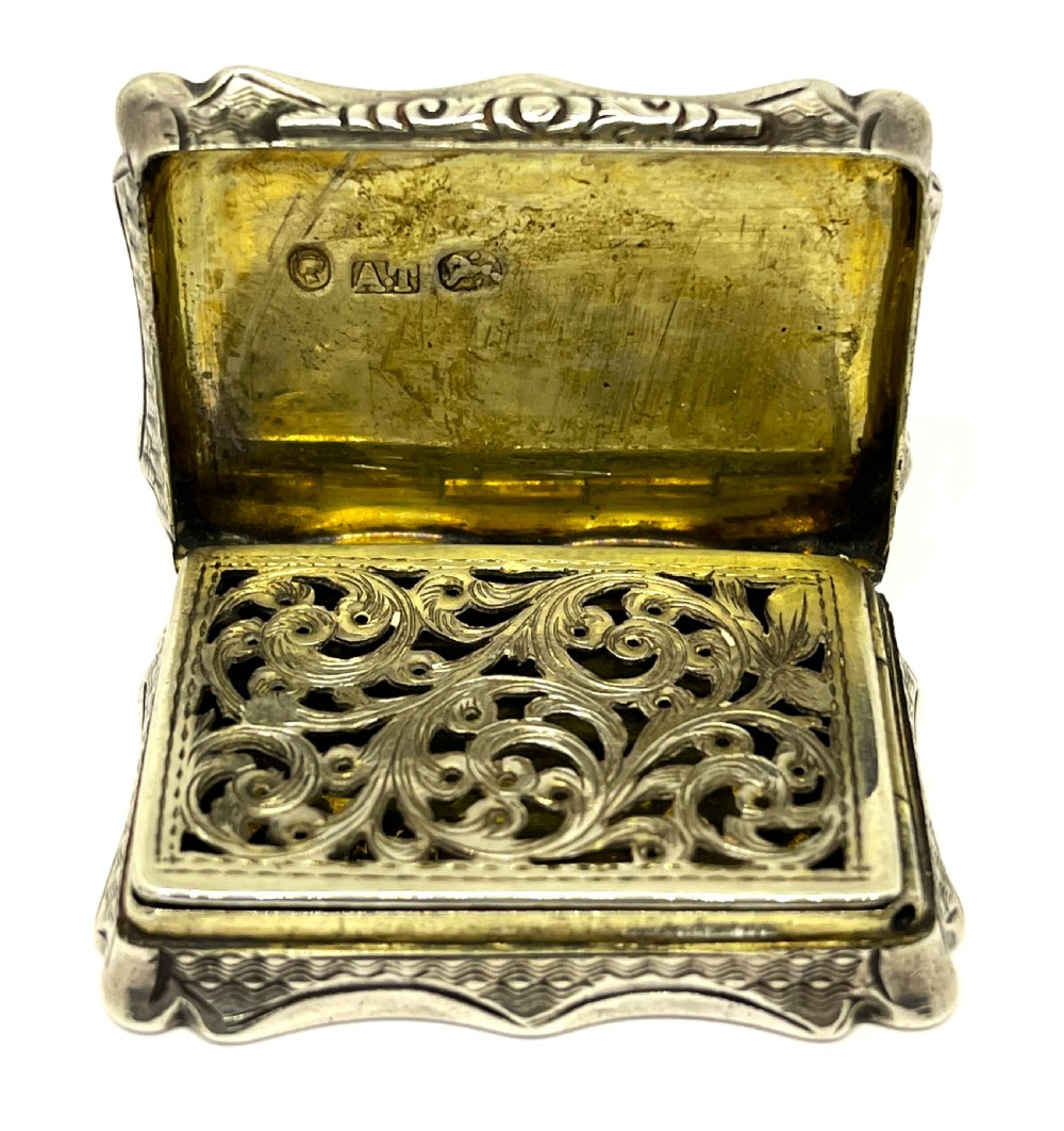Victorian Silver Vinaigrette View IV