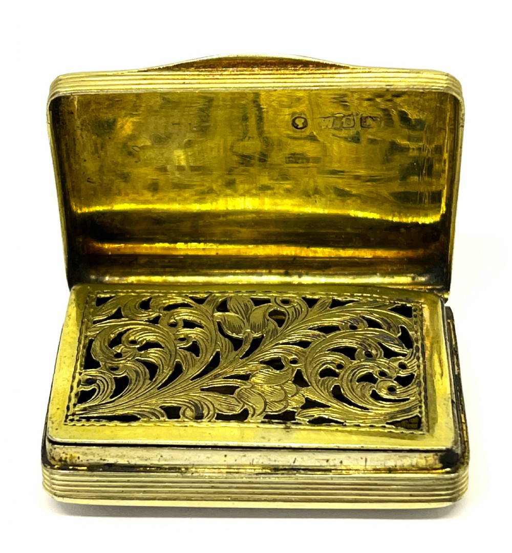 Victorian Silver Gilt Vinaigrette