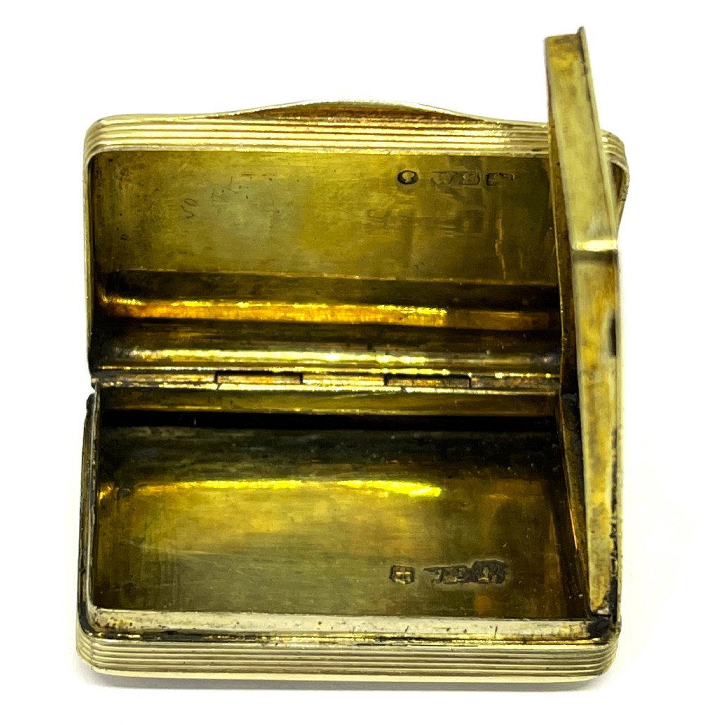 Victorian Silver Gilt Vinaigrette View IV