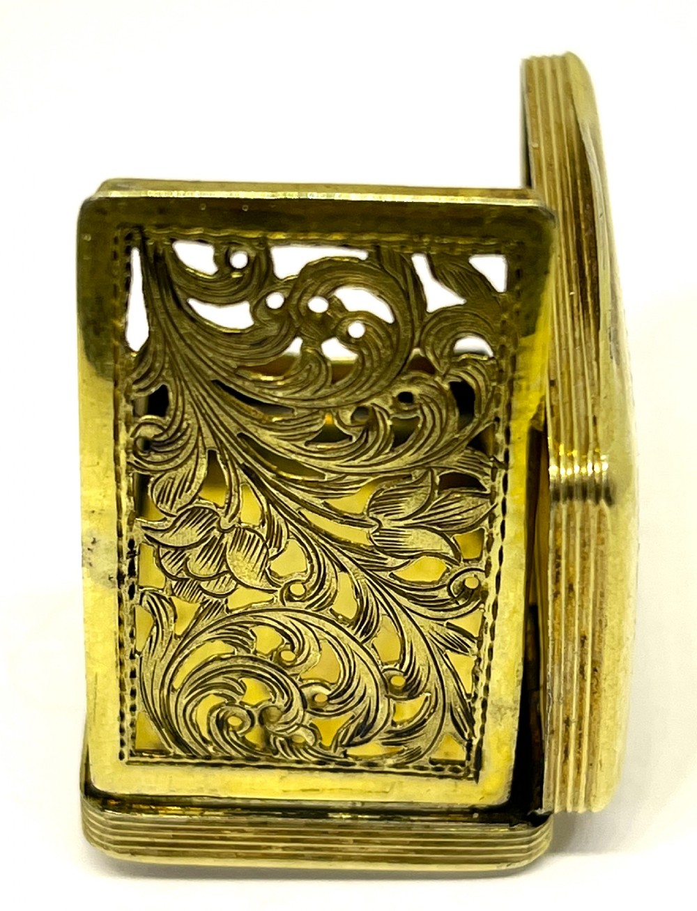 Victorian Silver Gilt Vinaigrette View V