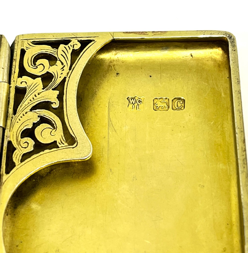 Goldsmiths & Silversmiths Combination Triple Sovereign & Stamp Case View IV