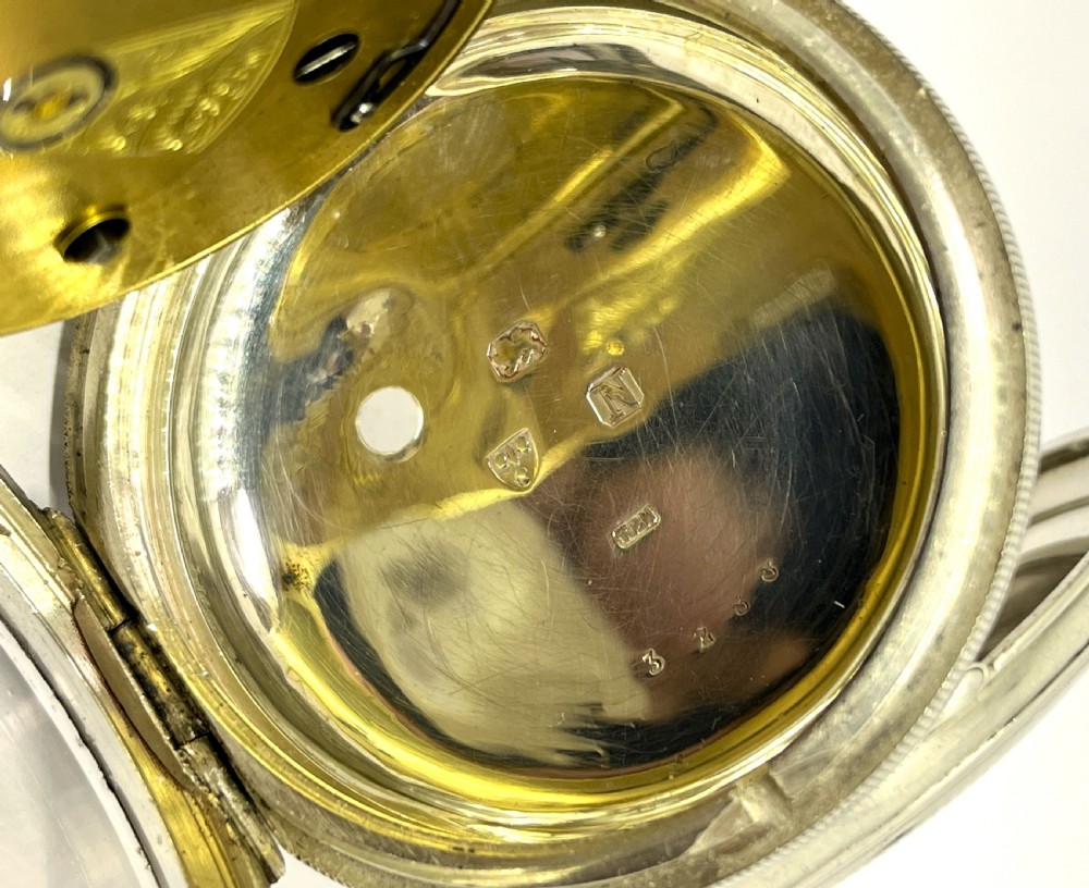 Antique Chester Silver Pocket Watch View V