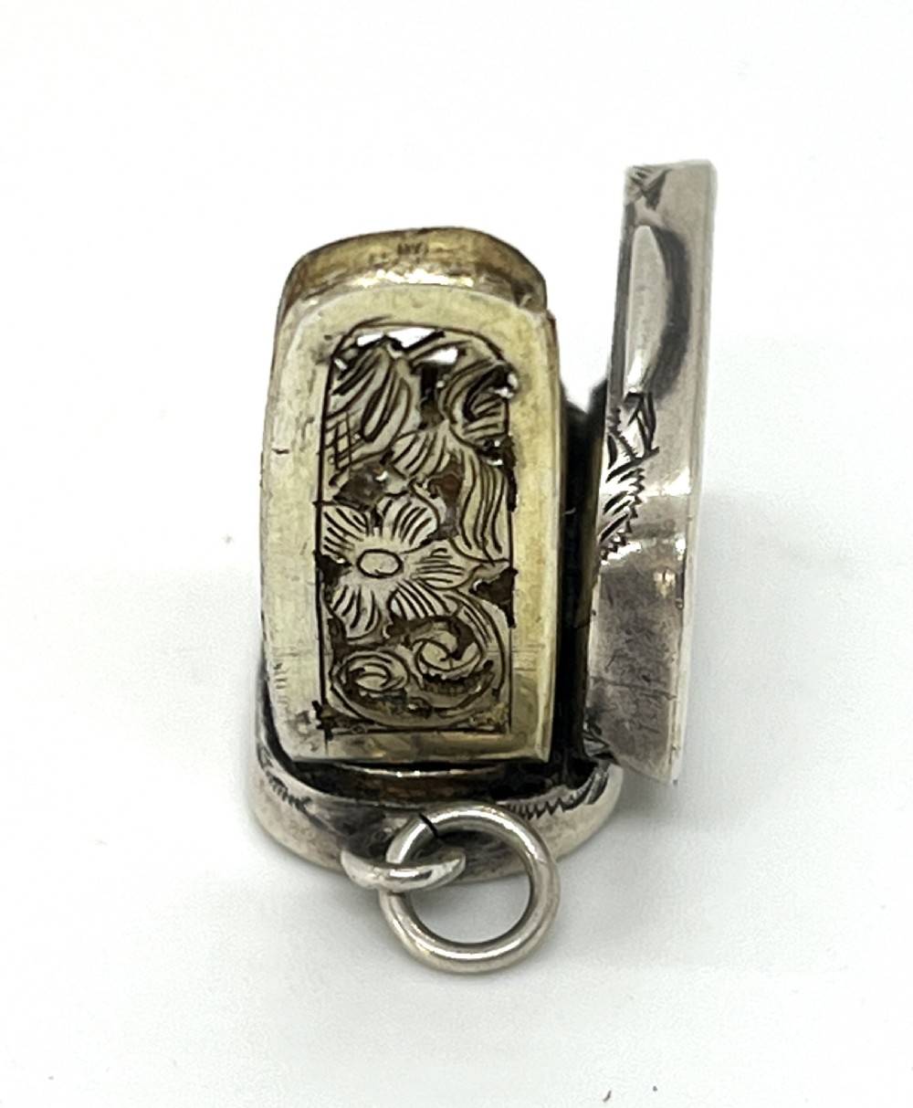Quality Victorian Silver Vinaigrette View V
