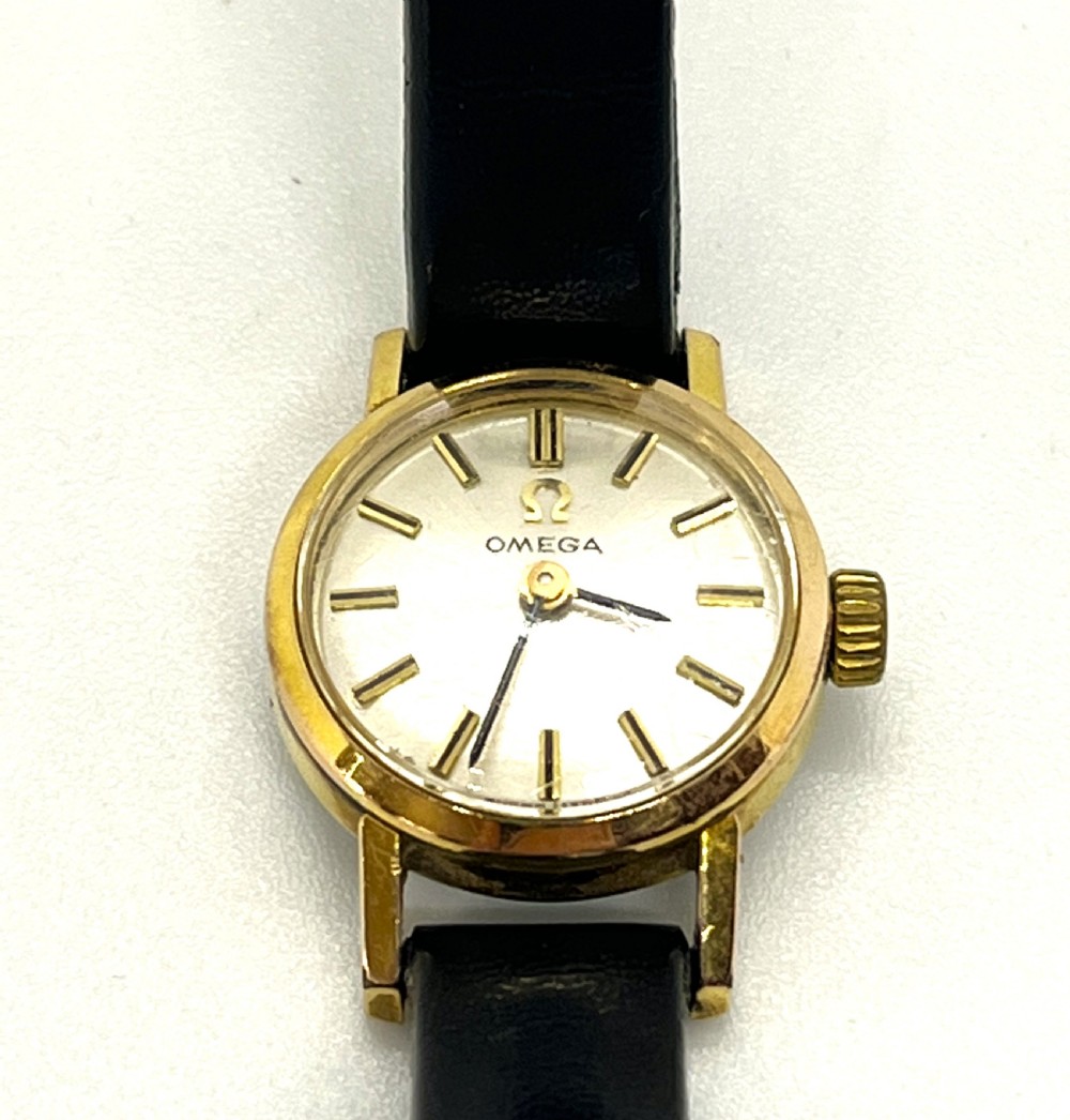 Lady's Gold Plated Omega Wrist Watch 1966 View II