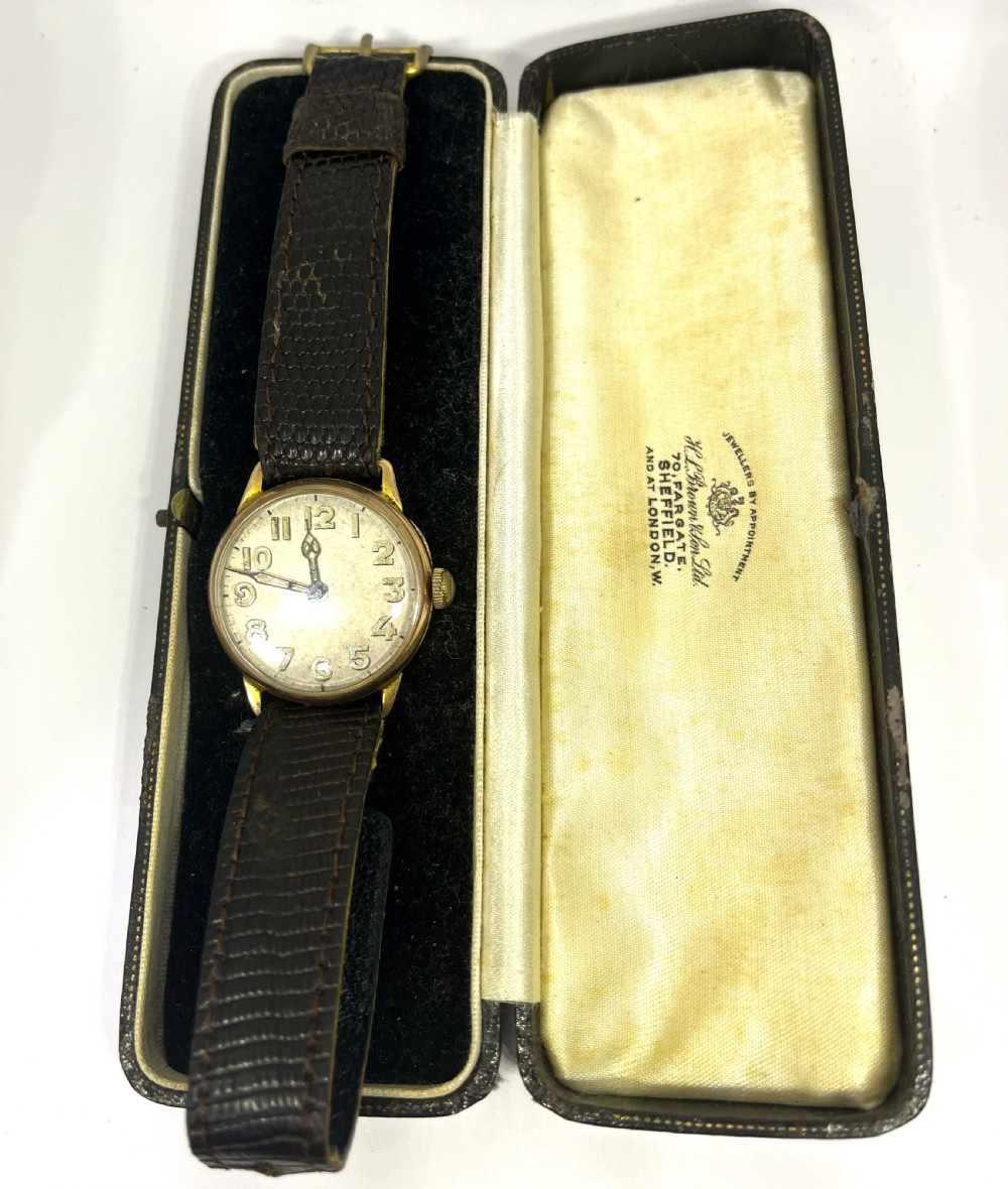 WW1 9ct Gold Trench Watch