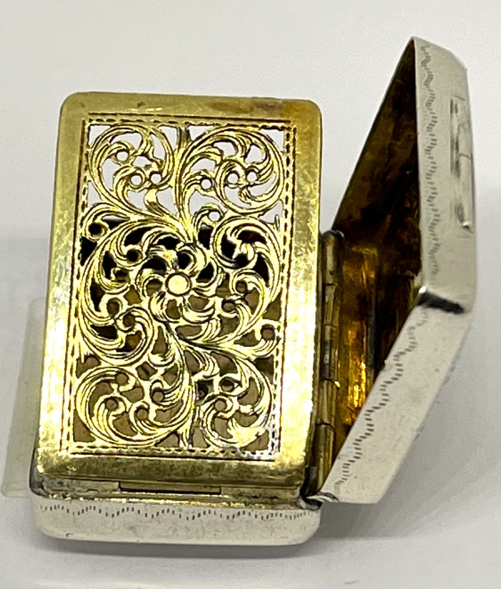 George III Silver Vinaigrette View III