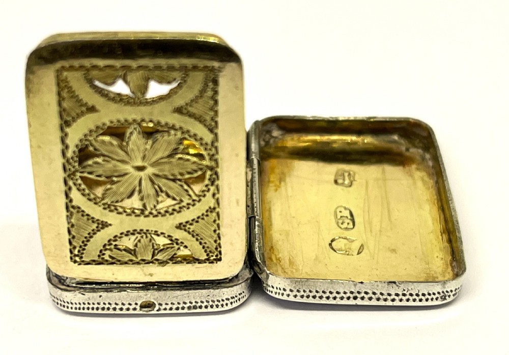 George III Silver Vinaigrette View IV