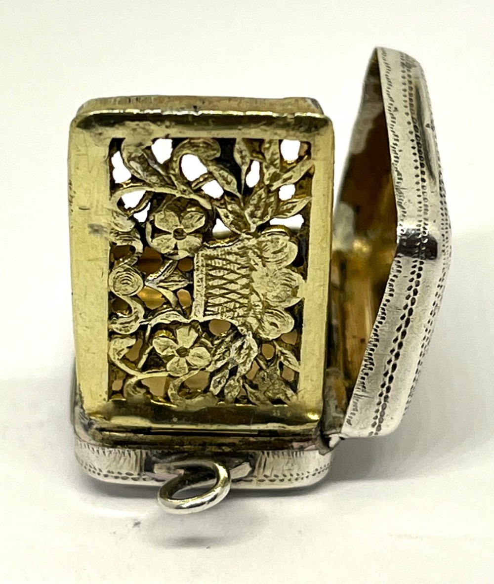 Georgian Silver Vinaigrette View VIII
