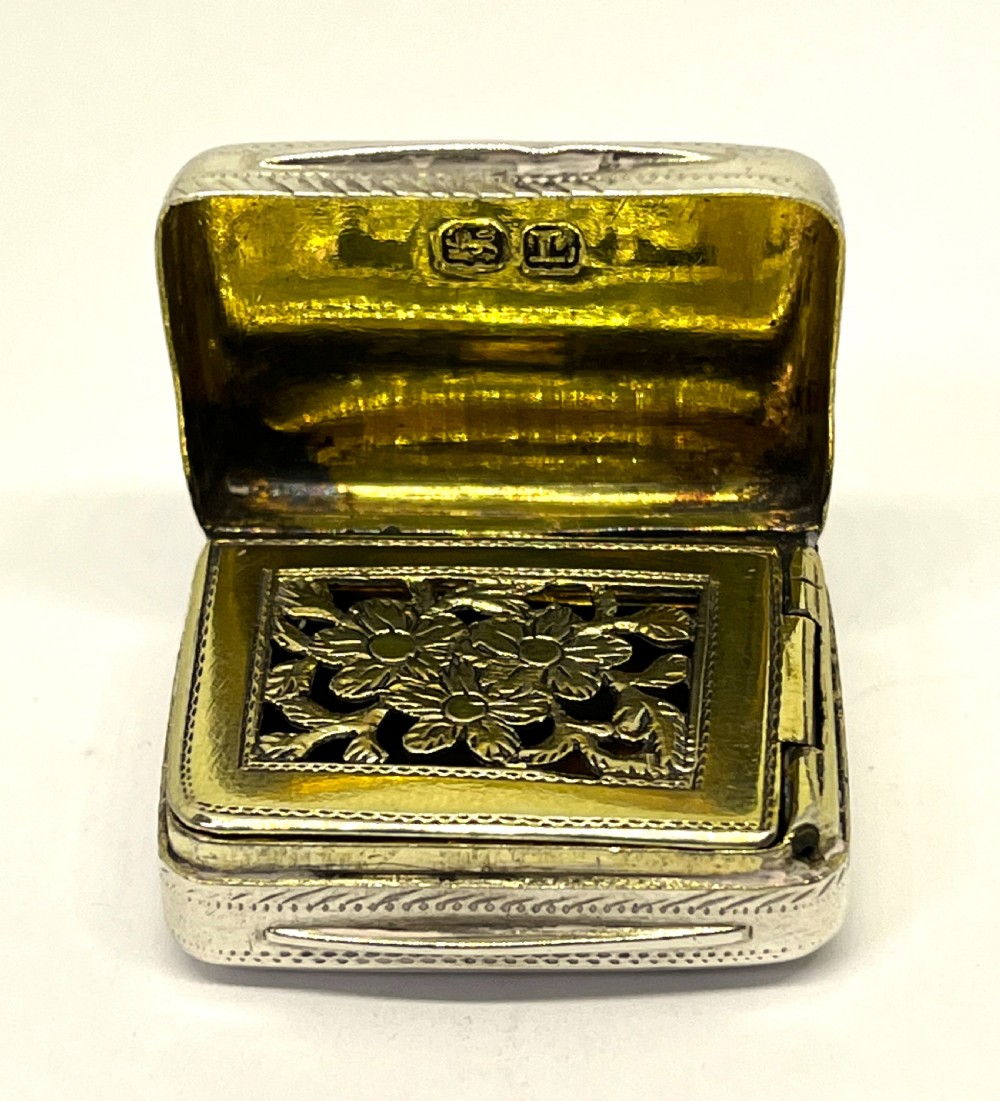 Silver Vinaigrette London 1806 John Death