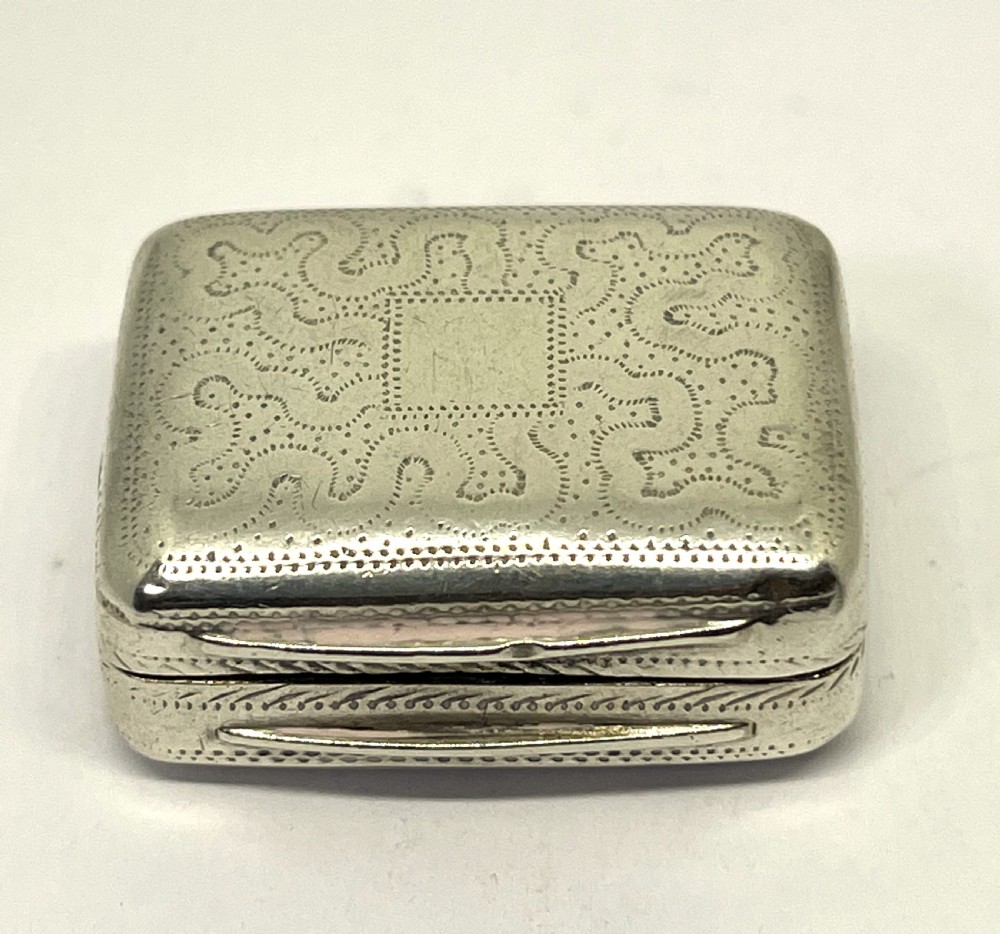 Silver Vinaigrette London 1806 John Death View II