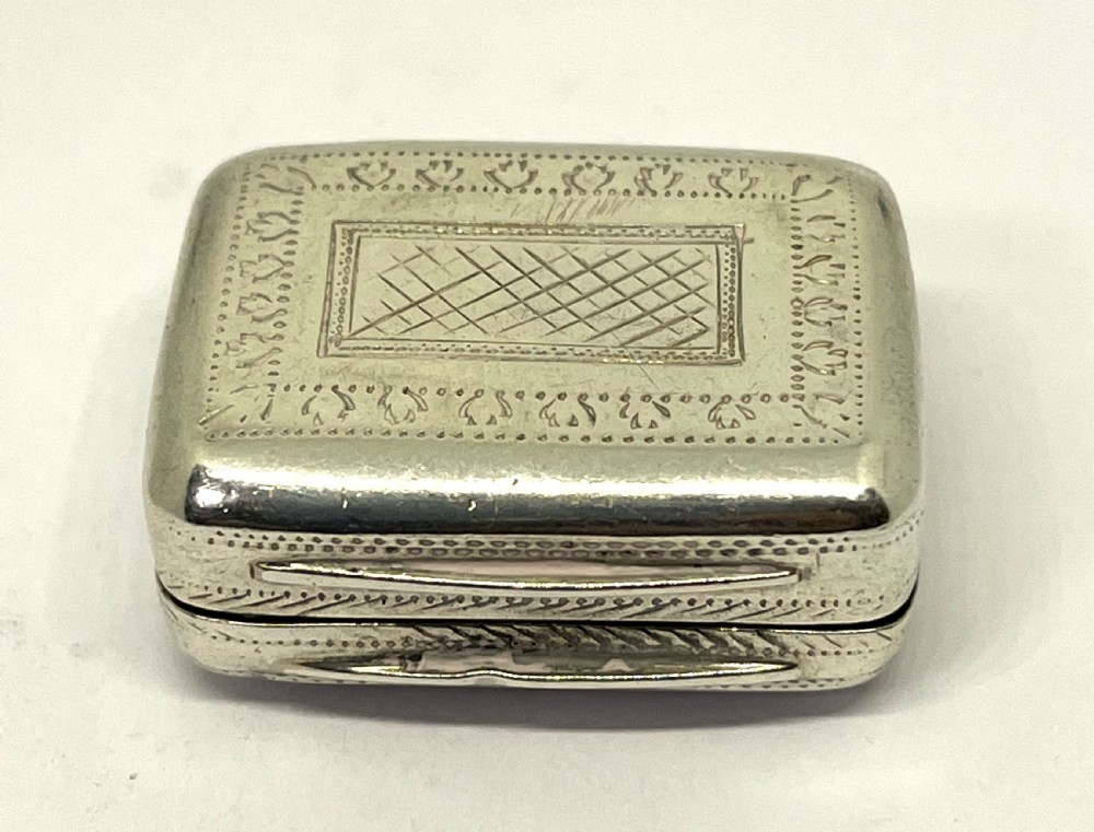 Silver Vinaigrette London 1806 John Death View V