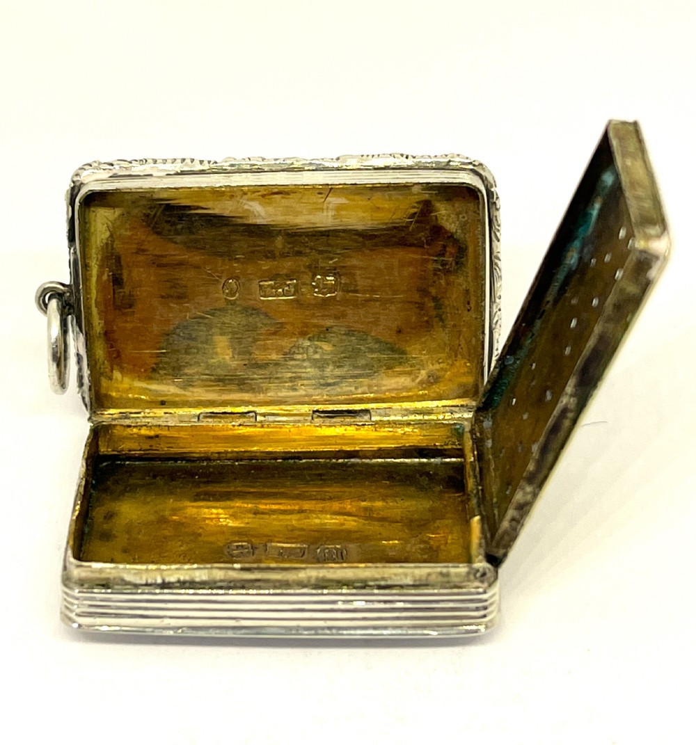 Fine William IV Silver Vinaigrette View III