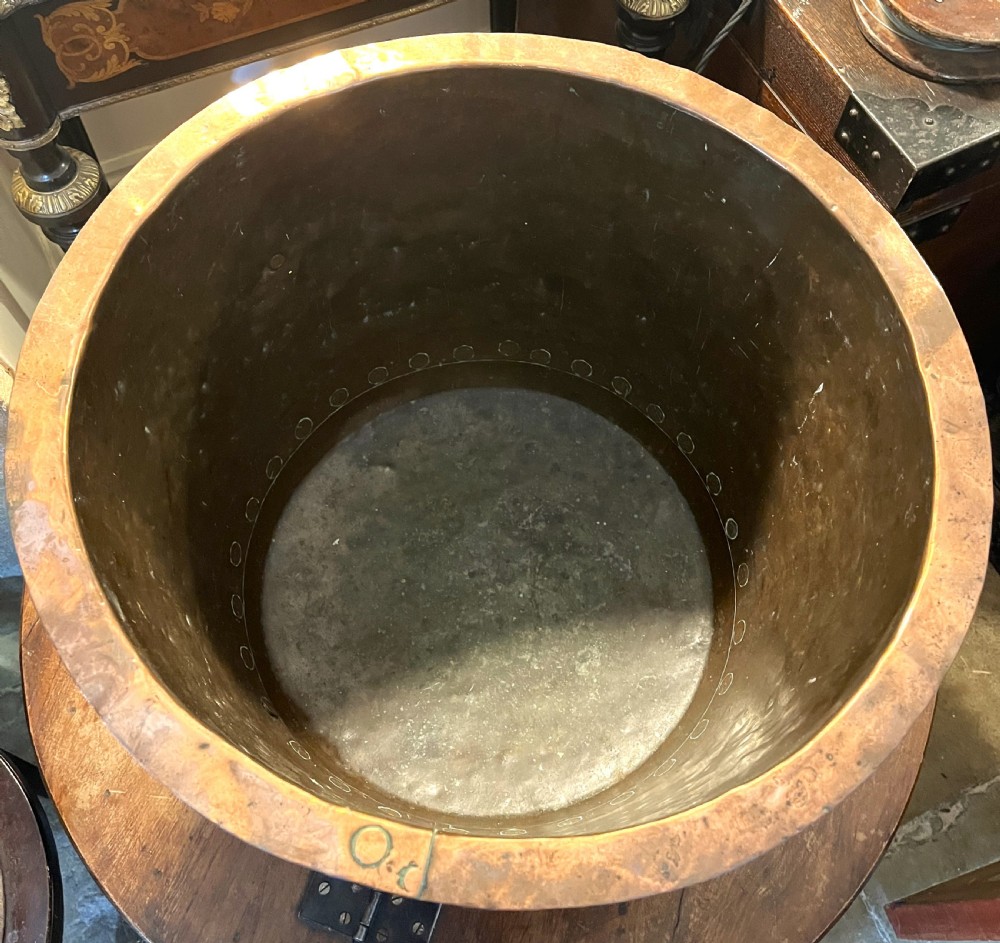 Victorian Riveted Copper Log Bin View III