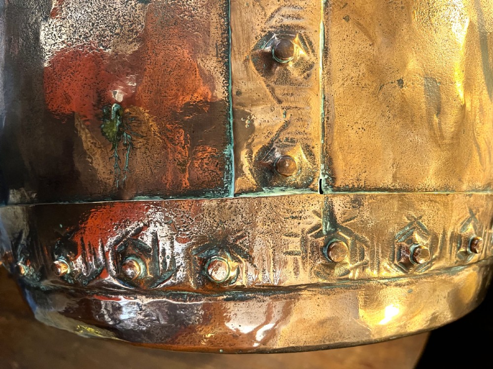 Victorian Riveted Copper Log Bin View IV