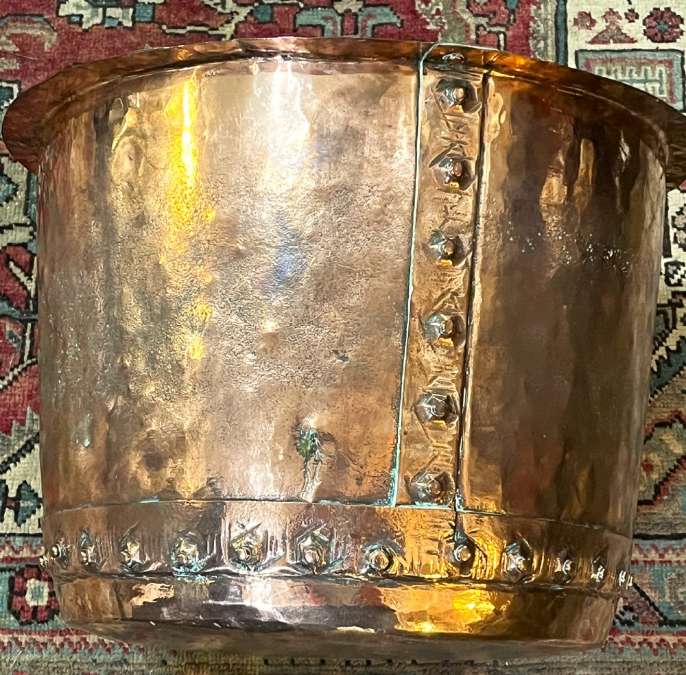 Victorian Riveted Copper Log Bin View VI
