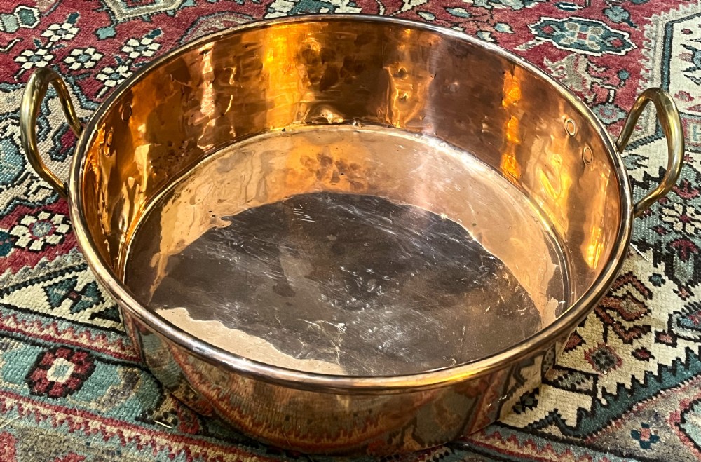 Country House Copper Twin Handled Preserve Pan