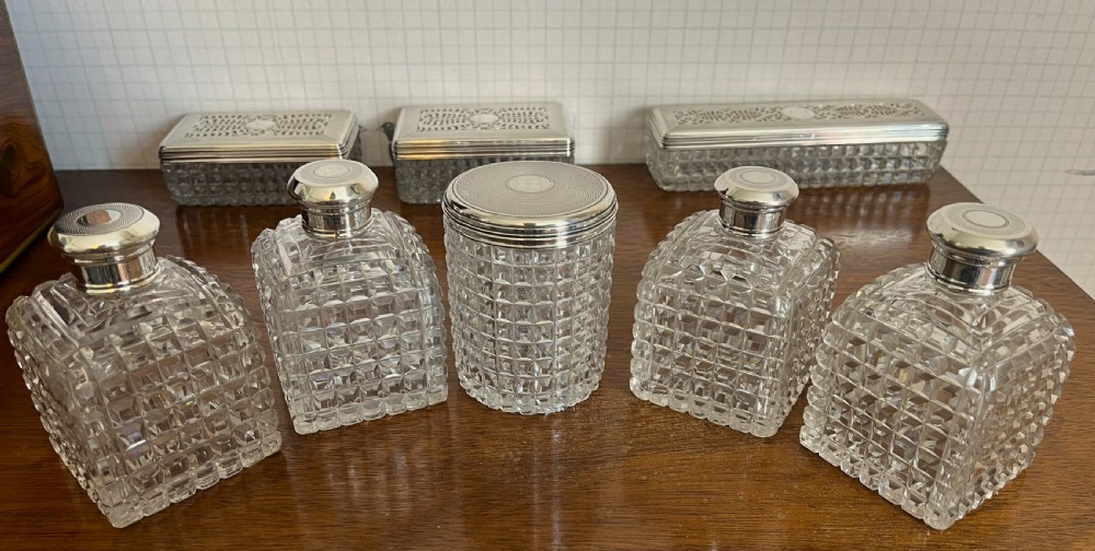 Georgian Kingwood & Silver Dressing Table Box View XIV