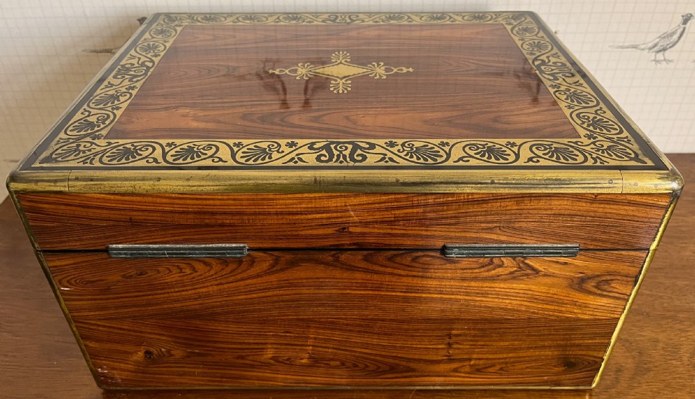 Georgian Kingwood & Silver Dressing Table Box View XXVIII