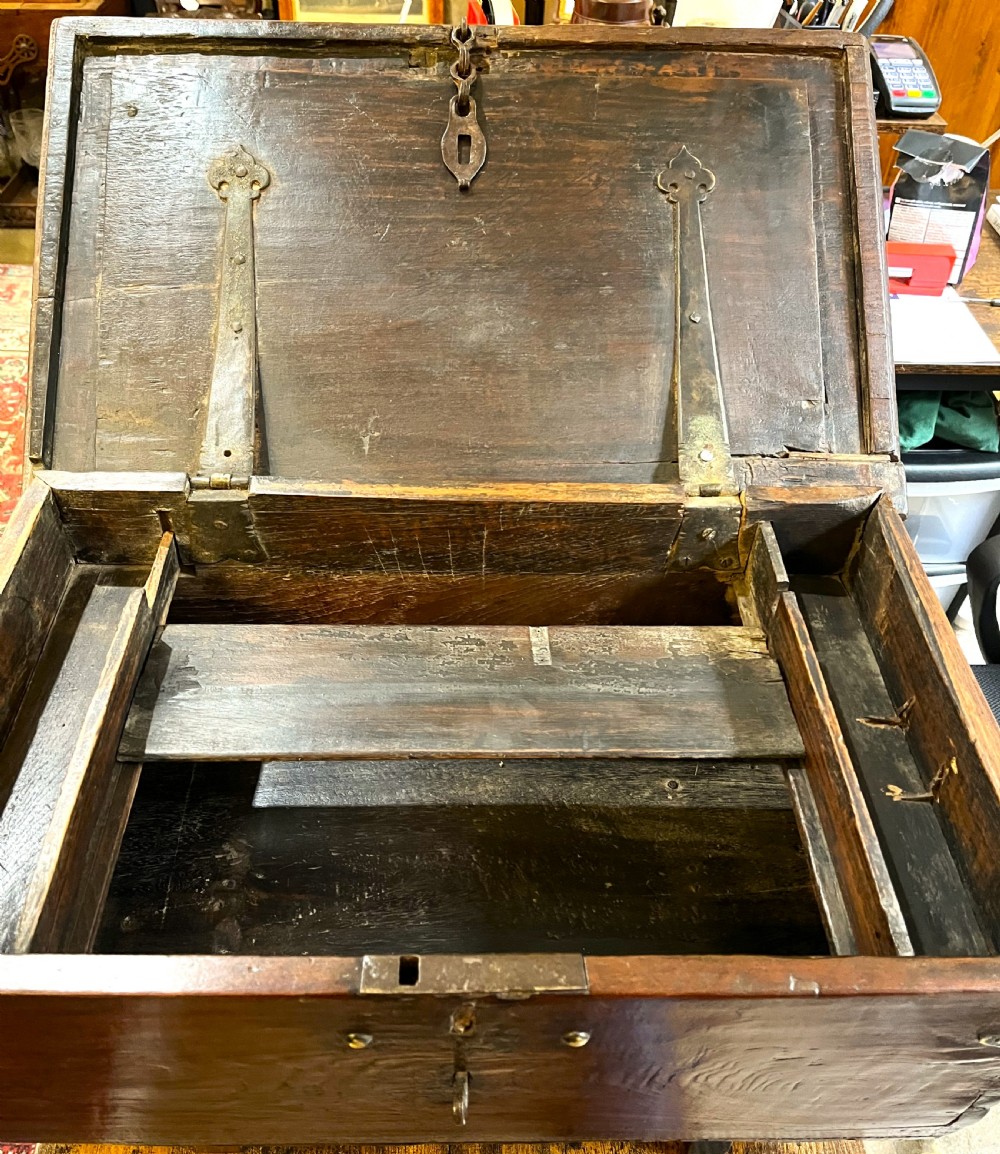18thC Small Coffer/Marriage Chest View II