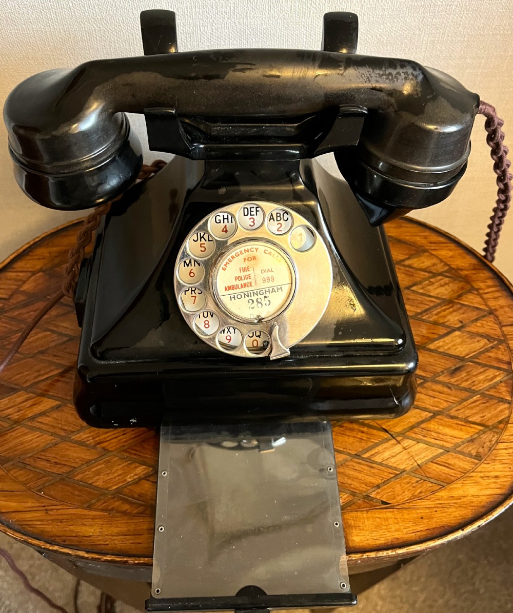 GPO 1930's Bakelite Converted Telephone View III