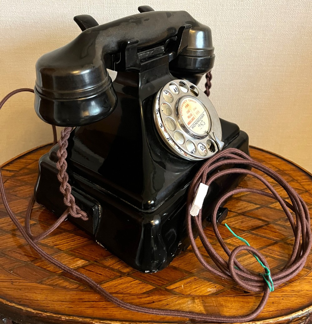 GPO 1930's Bakelite Converted Telephone View IV