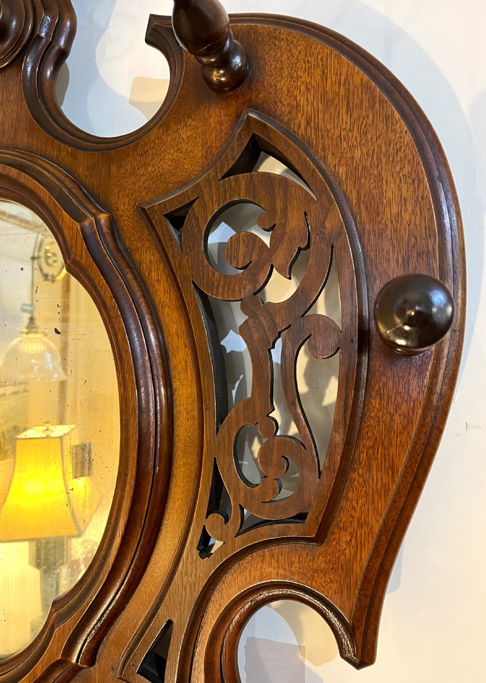 Fine Quality Art Nouveau Walnut Hall Stand View V