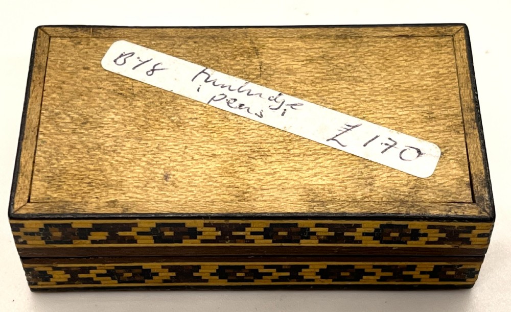 Victorian Tunbridge Ware Desk Top Inlaid Marquetry Box View V