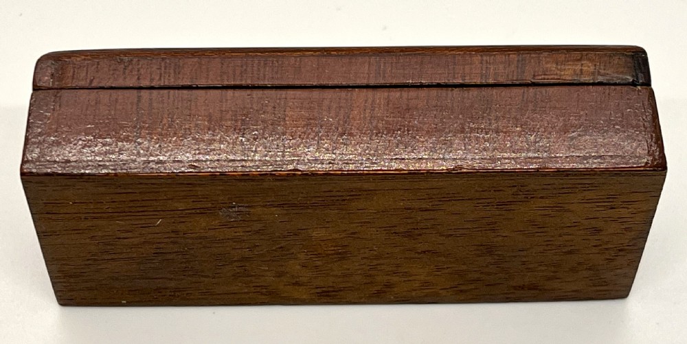 Victorian Tunbridge Ware Triple Section Stamp Box View IV
