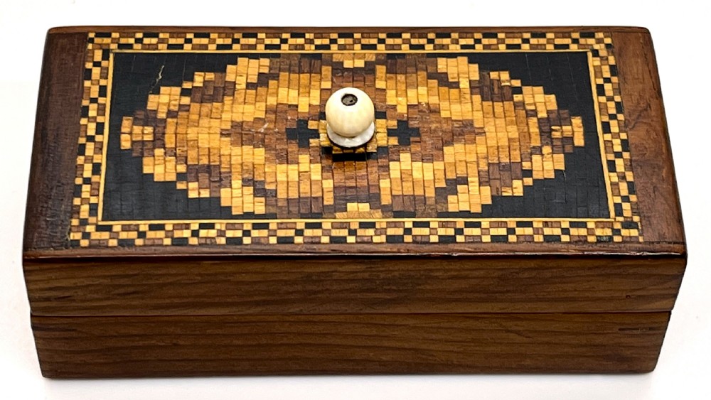 Victorian Tunbridge Ware Stamp Box