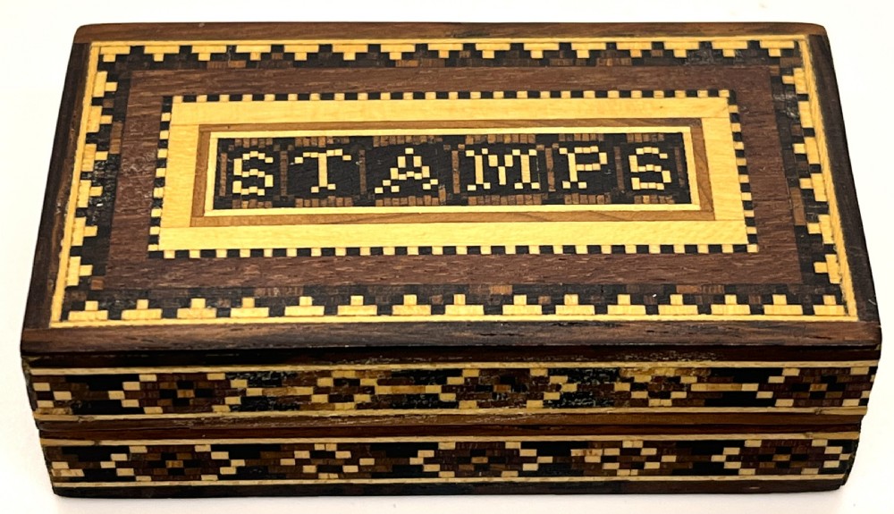 Victorian Tunbridge Ware Stamp Box
