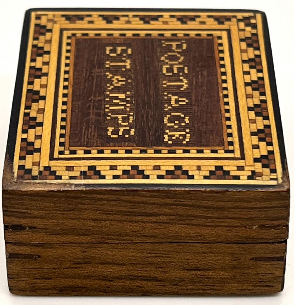 Fine Tunbridge Ware Postage Stamp Box View III