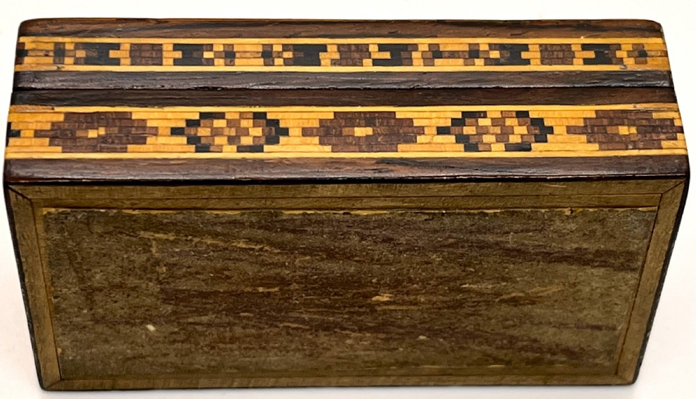 Tunbridge Ware Inlaid Marquetry Matches Box View IV