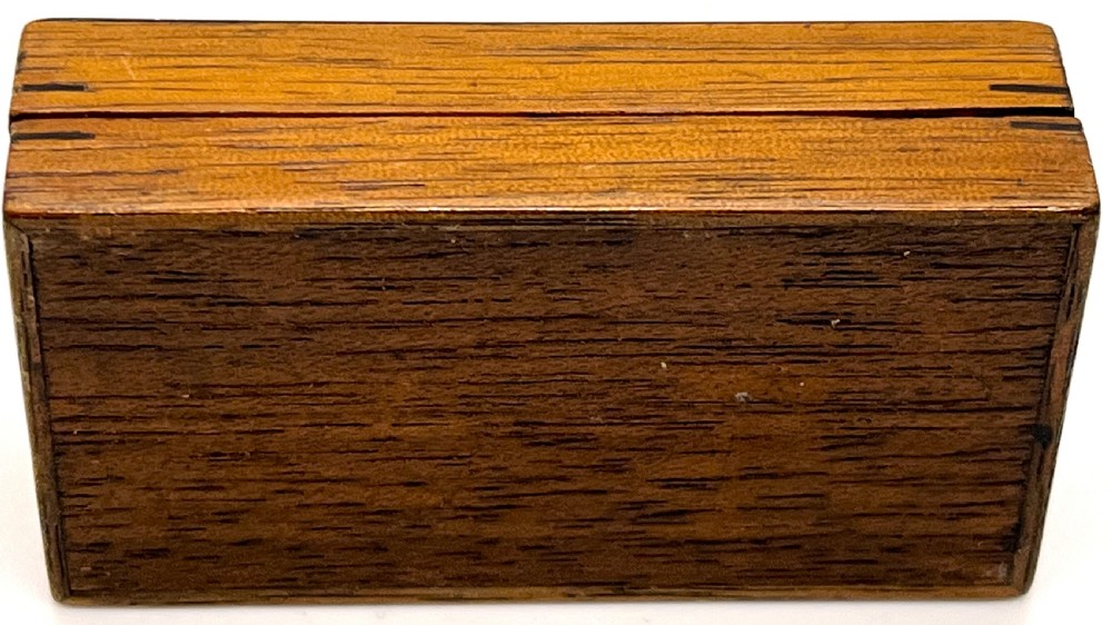 Tunbridge Ware Inlaid Marquetry Postage Box View IV