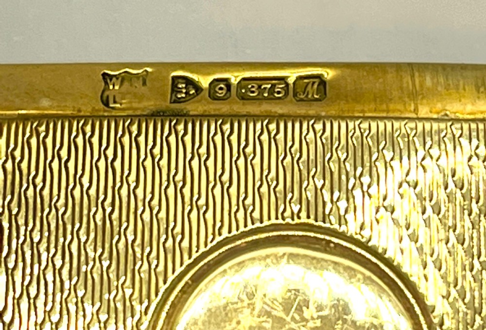 Fine Antique Chester 9ct Gold Vesta Case View IV