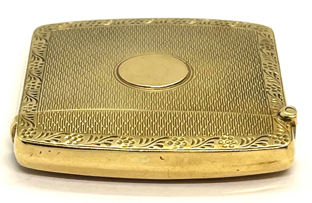 Fine Antique Chester 9ct Gold Vesta Case View VIII