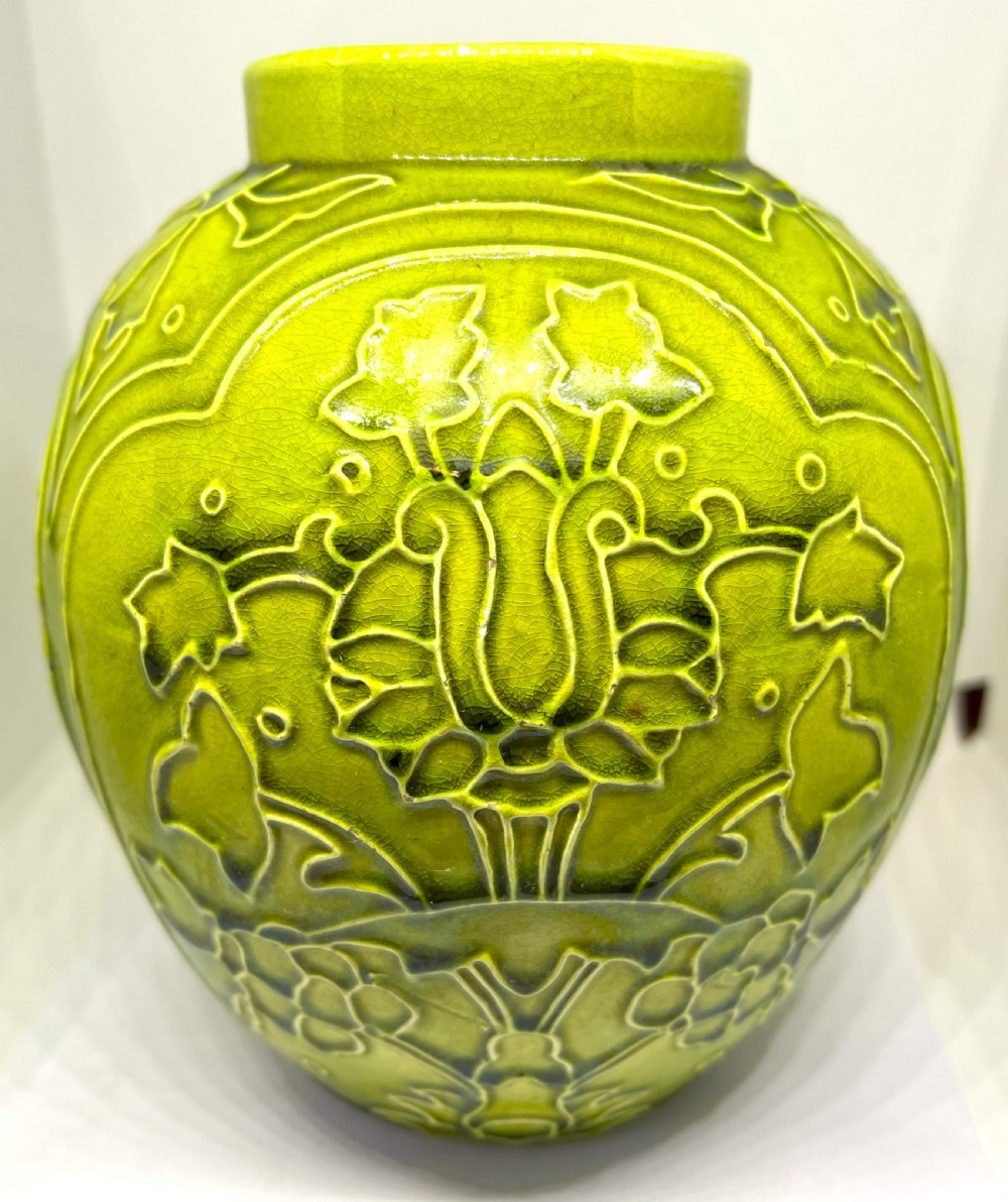 Burmantofts Faience Ovoid Vase