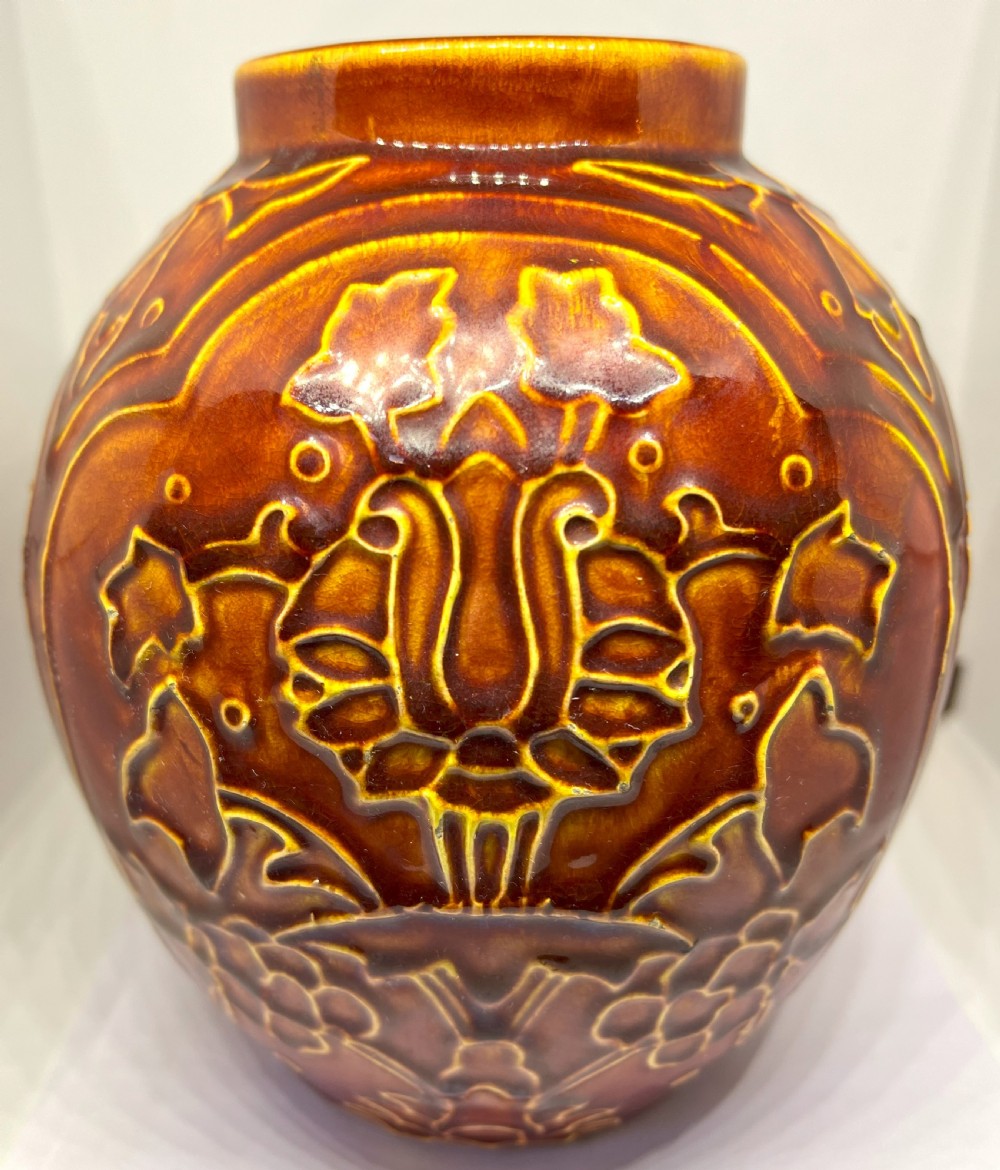 Burmantofts Faience Ovoid Vase