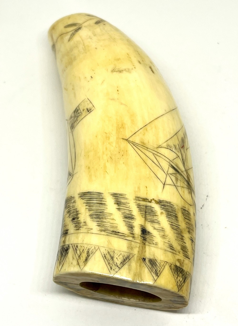 19th Century American Scrimshaw View II