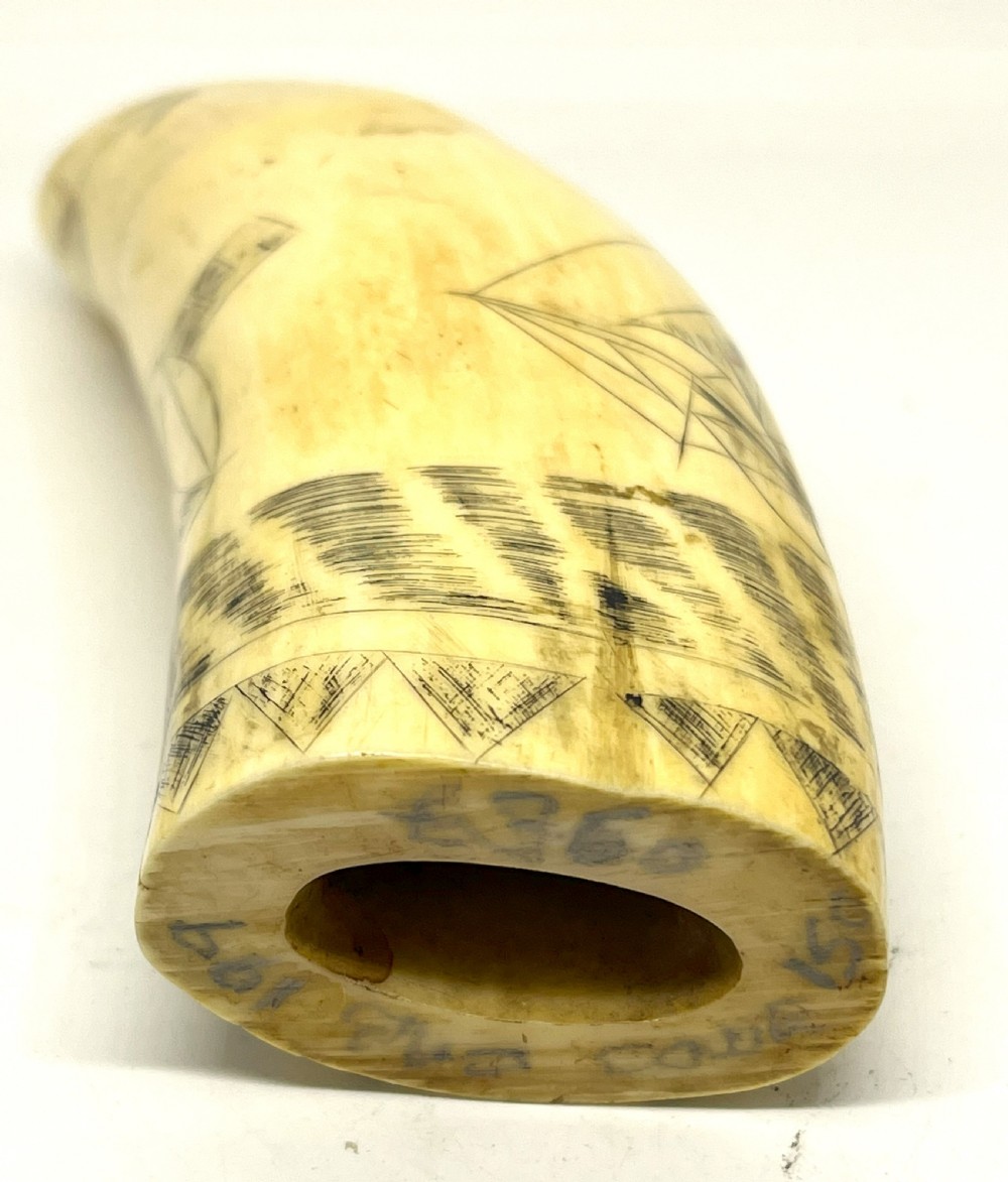 19th Century American Scrimshaw View III
