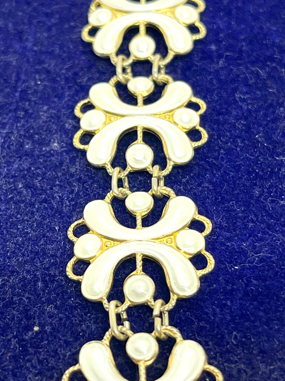 1940's Norwegian Silver & Enamel Bracelet By Arne Nordlie View III