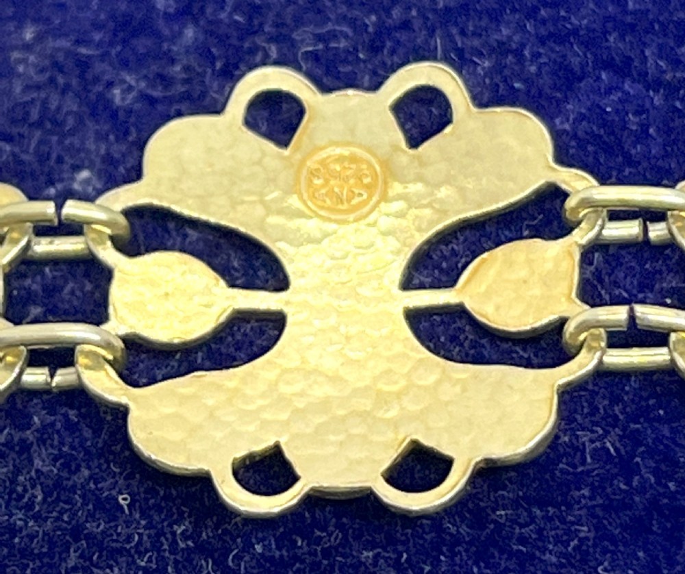 1940's Norwegian Silver & Enamel Bracelet By Arne Nordlie View IV