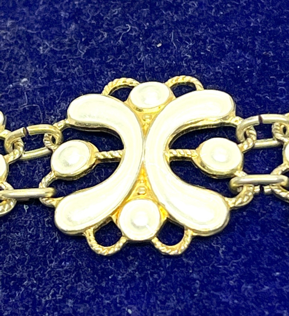 1940's Norwegian Silver & Enamel Bracelet By Arne Nordlie View VII